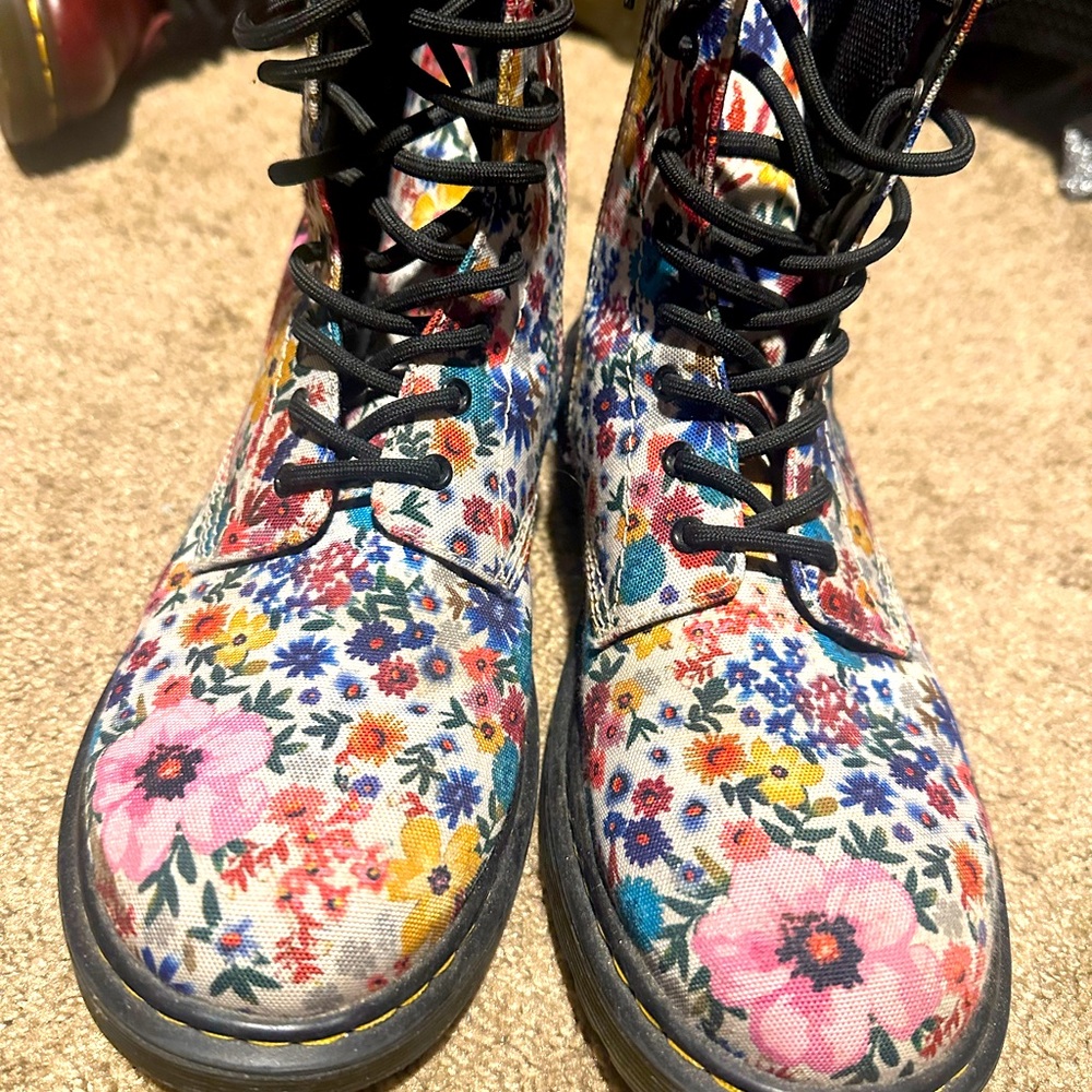 Dr. Marten floral boots
